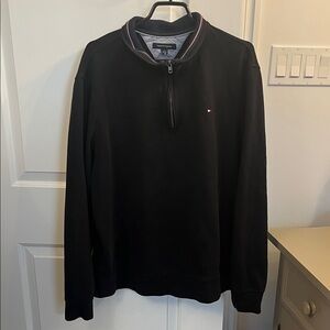 Tommy Hilfiger Men's Black Zip-Up Sweater